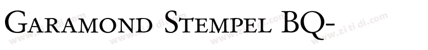 Garamond Stempel BQ字体转换